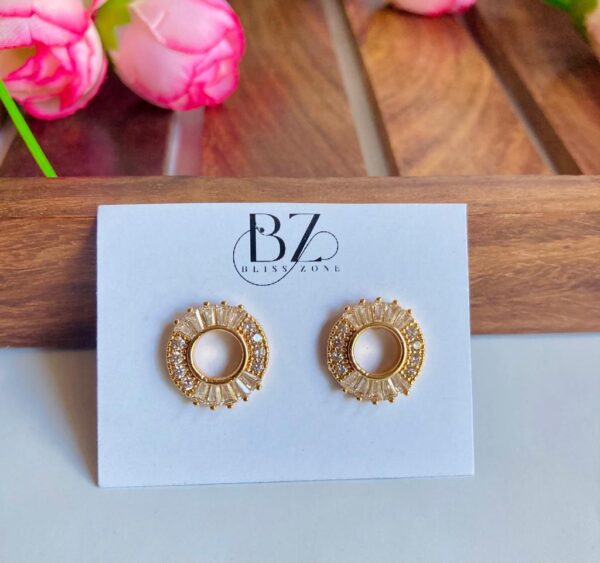 Round CZ Studs