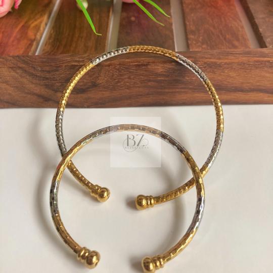 Buy VIRAASI Stainless Steel Unique Design Cuff Bracelet | Shoppers Stop