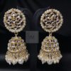 Royal Kundan Pearl Jhumkas