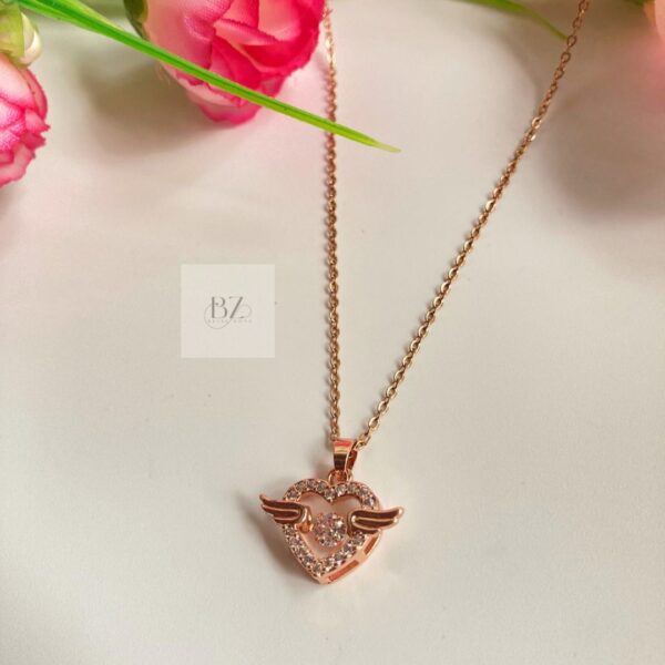 Angel Heart Chain (Rose gold)